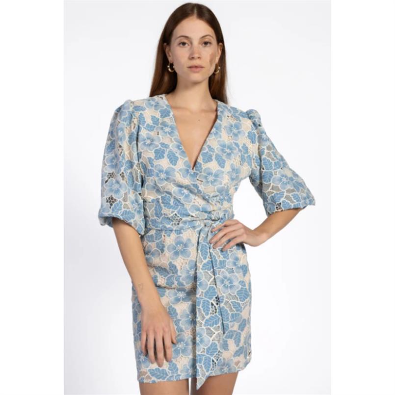 Aaiko Bailey lace pes 620 Blauw dessin