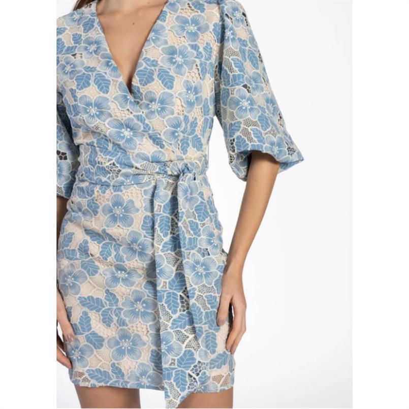 Aaiko Bailey lace pes 620 Blauw dessin