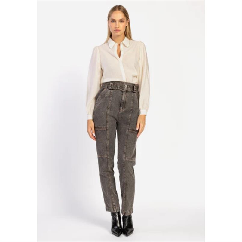 Aaiko Bibi denim co 613 Donkergrijs