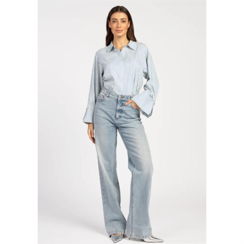 Aaiko Elda stripe co 516 Blauw