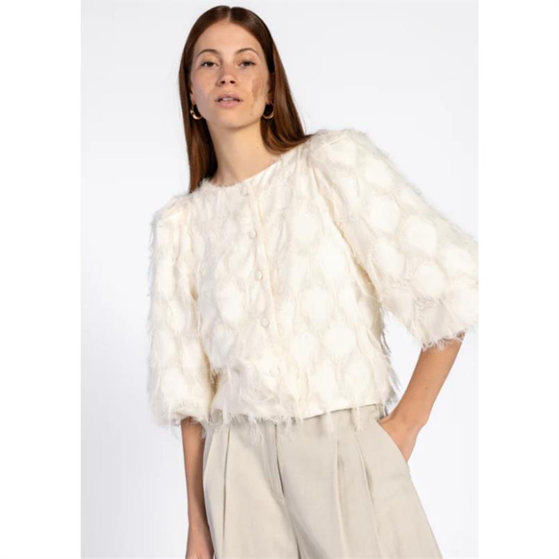 Aaiko Evie fringe pes 482 Creme