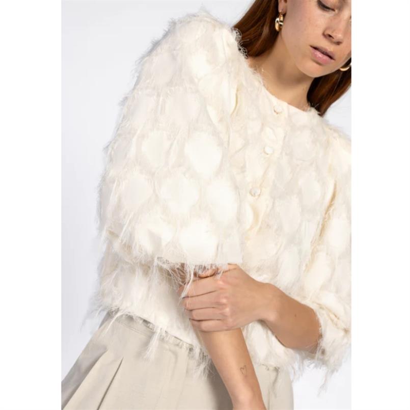 Aaiko Evie fringe pes 482 Creme