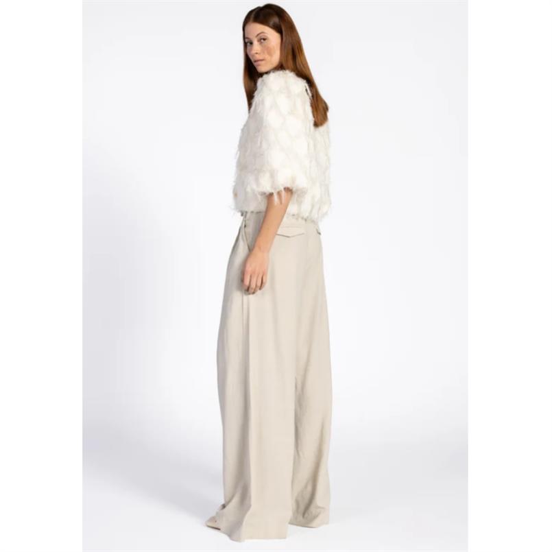 Aaiko Evie fringe pes 482 Creme