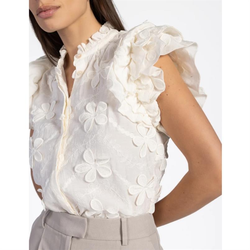 Aaiko Gezana embroidery Creme