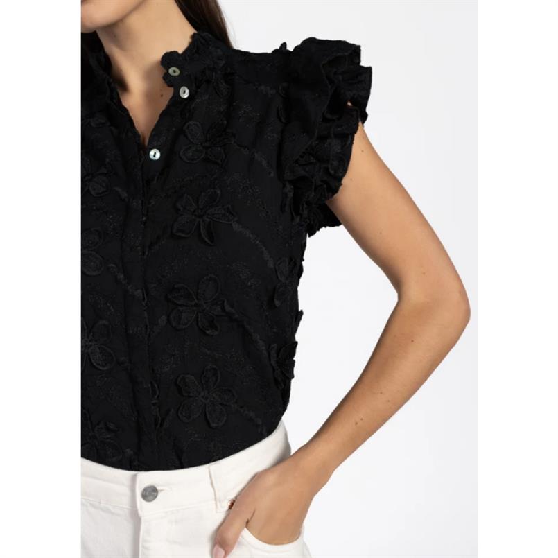 Aaiko Gezana embroidery Zwart