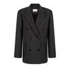 Aaiko Heidy pinstripe vis Zwart dessin