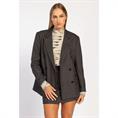 Aaiko Heidy pinstripe vis Zwart dessin