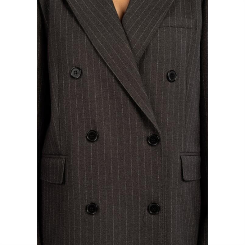Aaiko Heidy pinstripe vis Zwart dessin