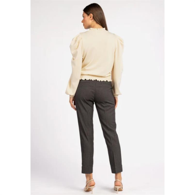 Aaiko Parene pinstripe vis Zwart