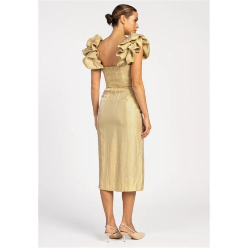 Aaiko Rowan twill shine Camel