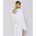 Access Cropped blazer with hood Wit
