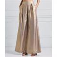 Access Metallic pants with pleats Goud