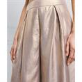 Access Metallic pants with pleats Goud