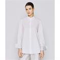 Access Shirt with rhinestone cuffs Wit