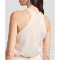 Access Top with a crossover front Creme