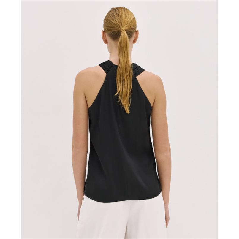 Access Top with a crossover front Zwart