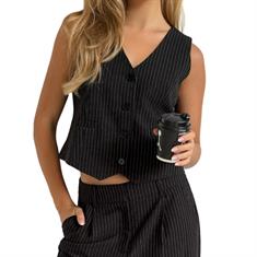Ambika Gilet cassie Zwart
