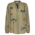 Berenice Chemise colv brod point croix Khaki