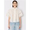 Berenice Chemise mc large avec broderie Wit