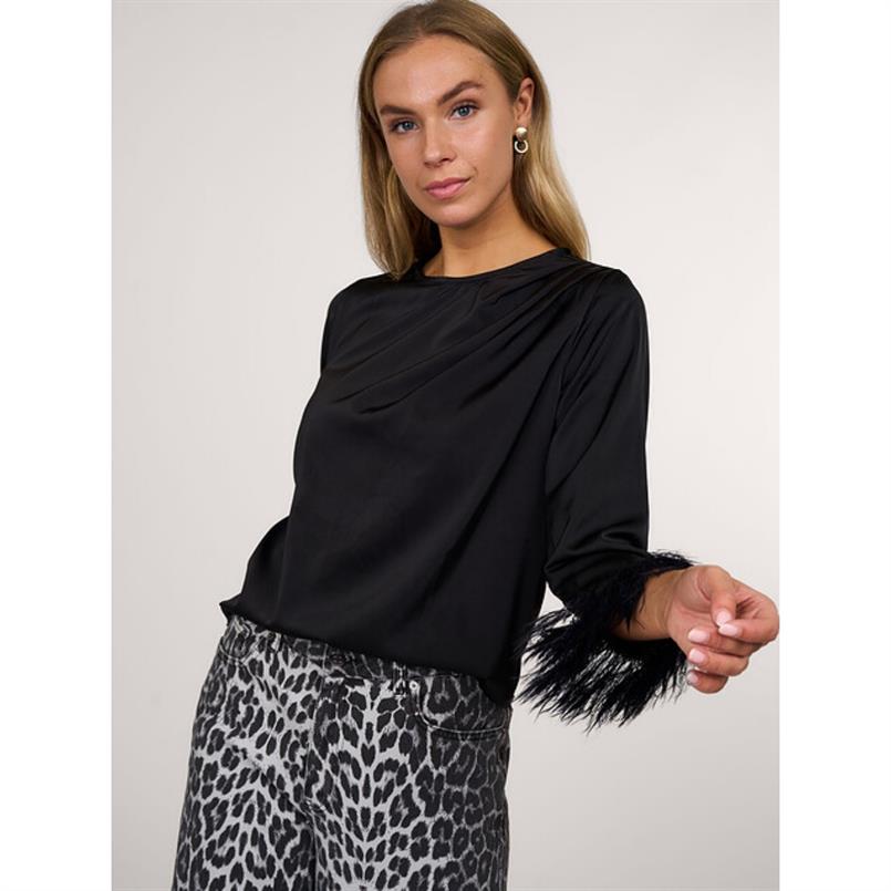 Co&#39;couture Adnacc feather 96 Zwart
