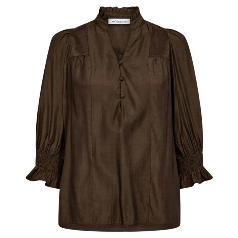 Co&#39;couture Ailacc frill ss v-blouse 83 Bruin
