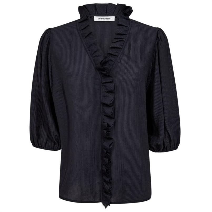 Co&#39;couture Anikacc frill ss shirtt 120 Donkerblauw