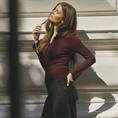 Co&#39;couture Bonnycc polo ls knit 87 Bordeaux