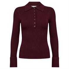 Co&#39;couture Bonnycc polo ls knit 87 Bordeaux