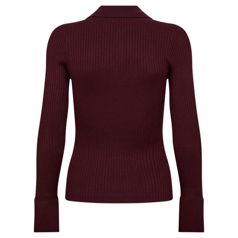 Co&#39;couture Bonnycc polo ls knit 87 Bordeaux