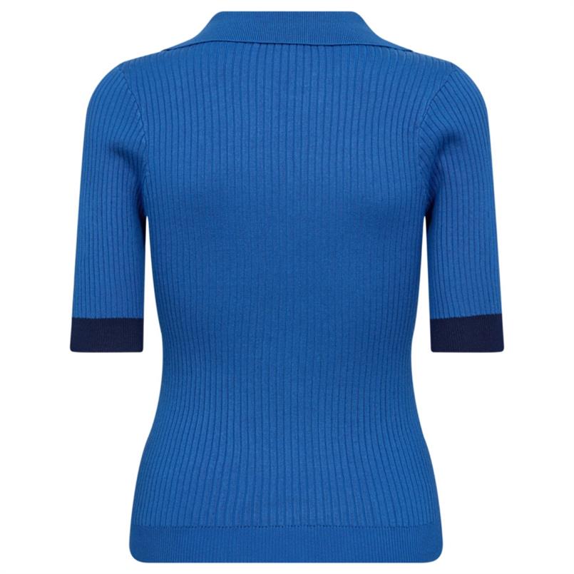 Co&#39;couture Bonnycc polo ss knit 17 Blauw