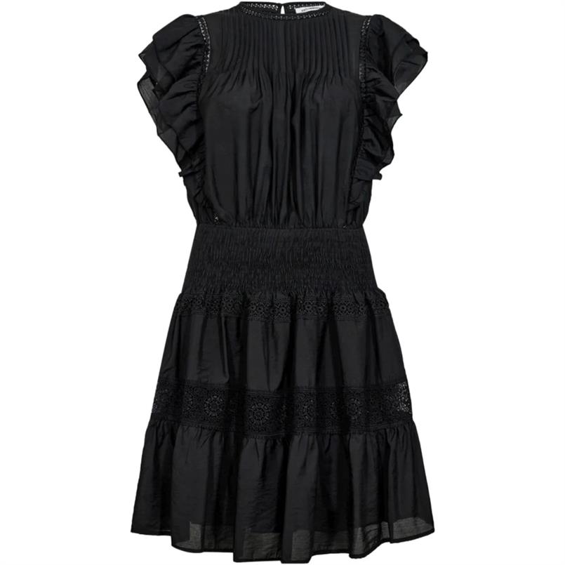 Co&#39;couture Callumcc frill pintuck 96 Zwart