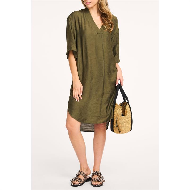 Co&#39;couture Caryncc pleat tunic dress 7555 Army