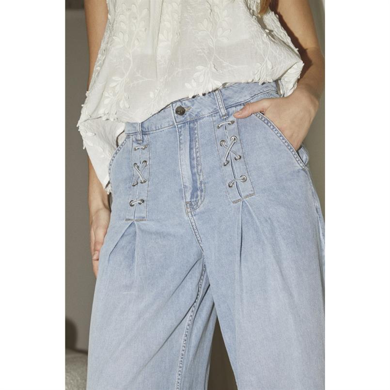 Co&#39;couture Cindycc eyelet wide ll 114 Jeans