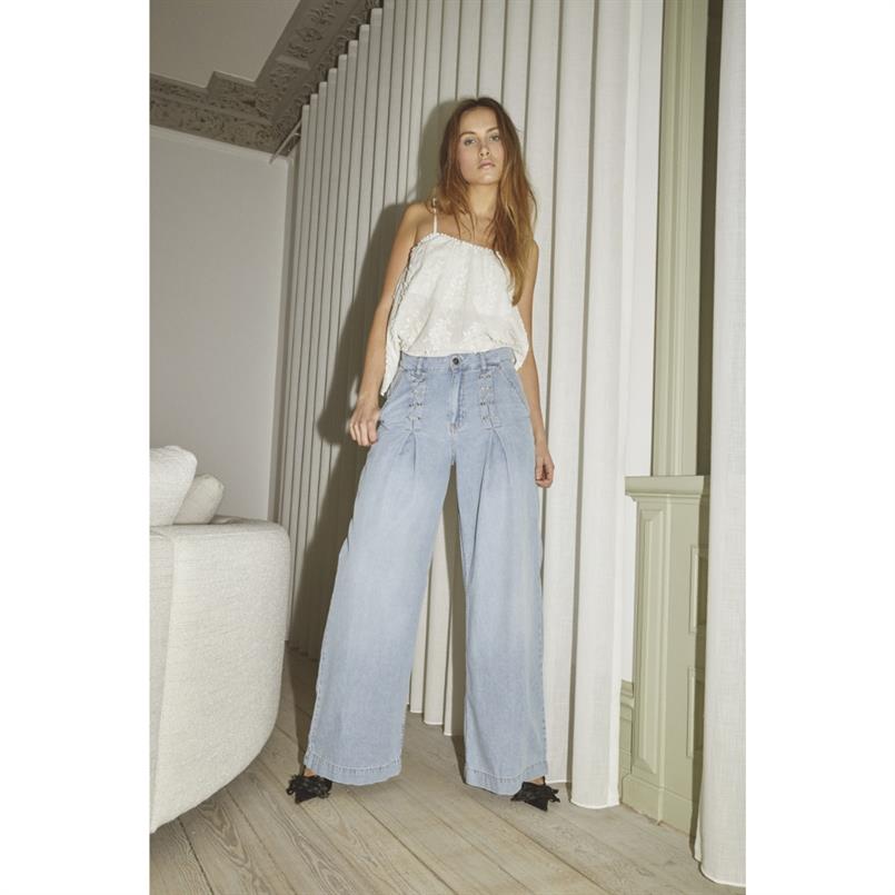 Co&#39;couture Cindycc eyelet wide ll 114 Jeans