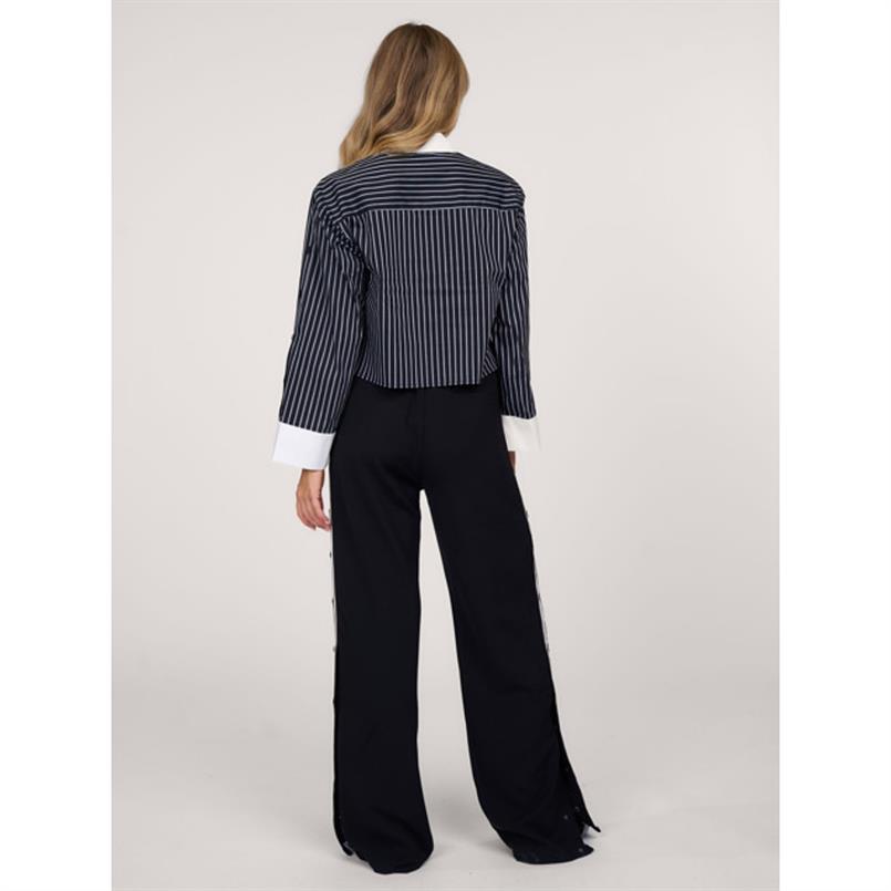 Co&#39;couture Dannycc stripe crop 96 Zwart