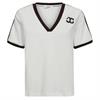 Co&#39;couture Edgecc stripe v-tee 1183 Transparant
