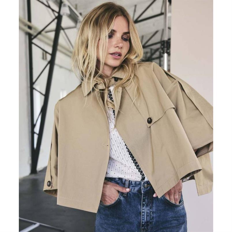 Co&#39;couture Francis cc crop cape Khaki