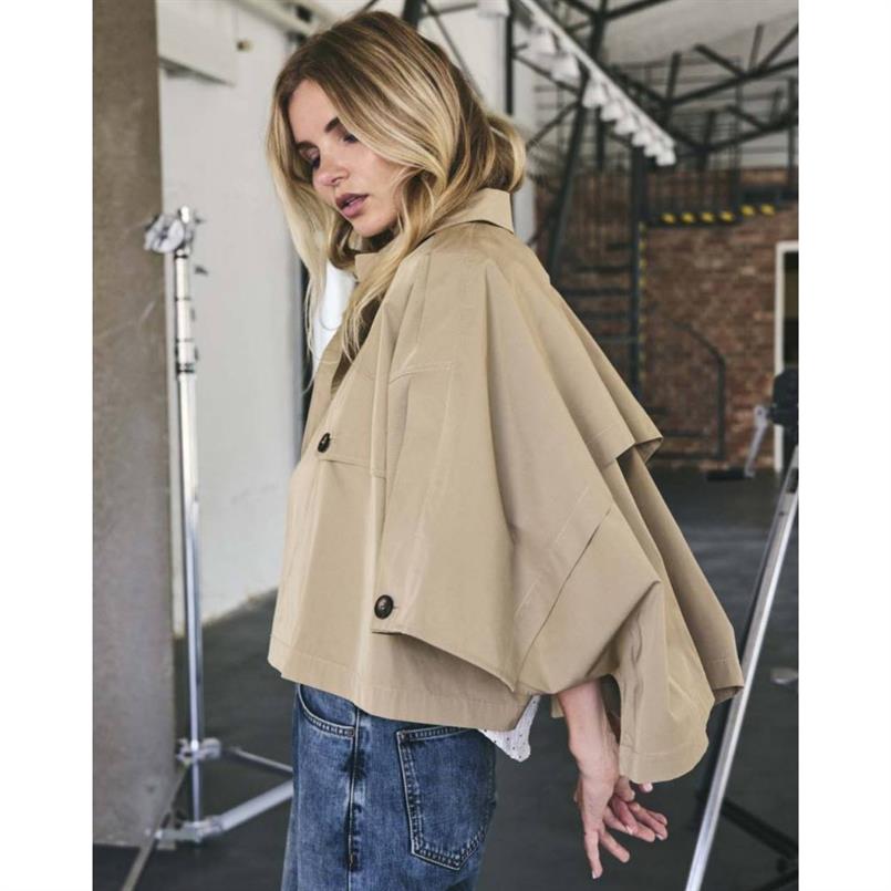 Co&#39;couture Francis cc crop cape Khaki