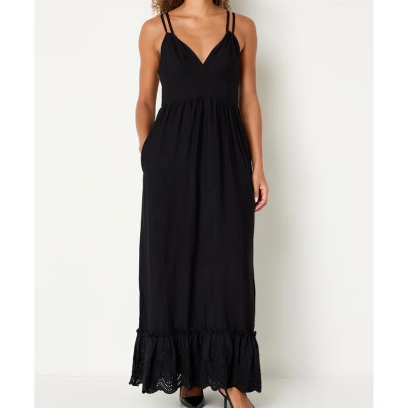 Co&#39;couture Heracc lace strap dress 96 Zwart