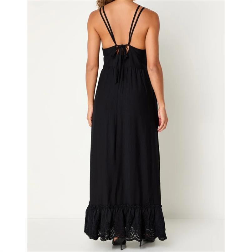 Co&#39;couture Heracc lace strap dress 96 Zwart
