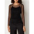 Co&#39;couture Krystalcc net blouse 96 Zwart