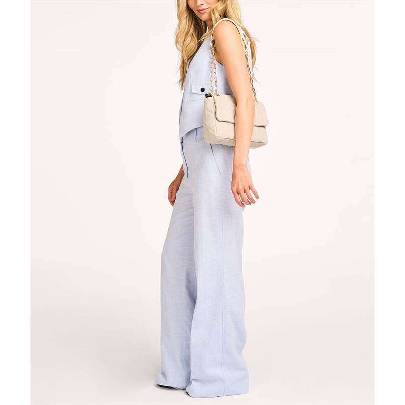 Co&#39;couture Lisacc linen ll pant 512 Lichtblauw