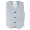 Co&#39;couture Lisacc linen tailor vest 512 Lichtblauw