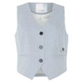 Co&#39;couture Lisacc linen tailor vest 512 Lichtblauw