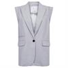 Co&#39;couture Lisacc linen wing vest 512 Lichtblauw