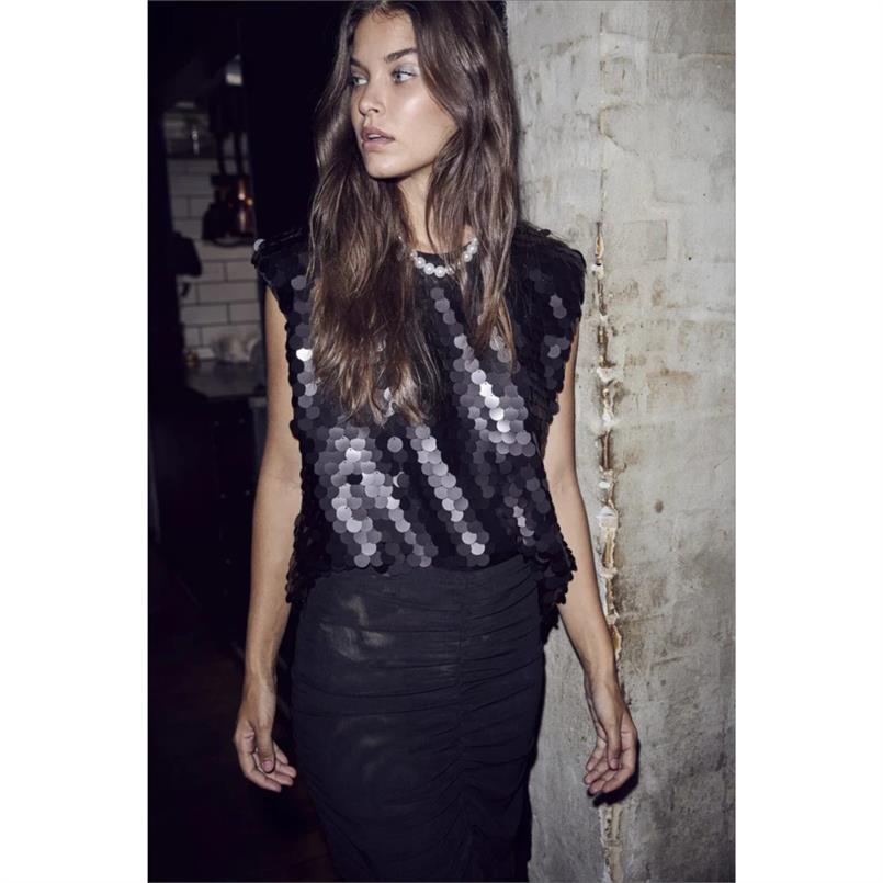 Co&#39;couture Maxicc sequin 96 Zwart