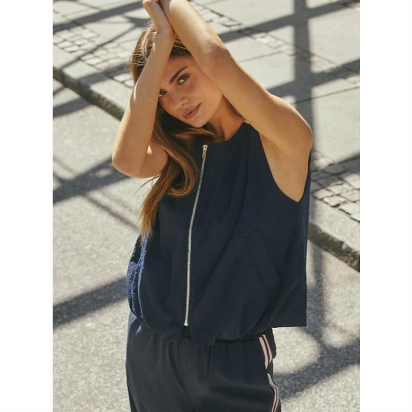 Co&#39;couture Minguscc balloon vest 120 Donkerblauw