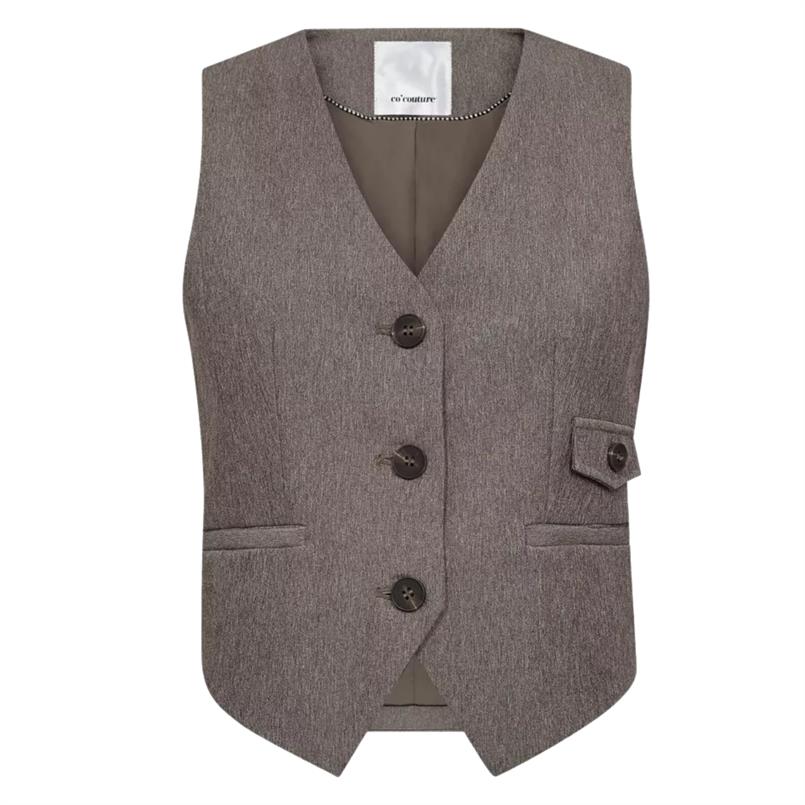Co&#39;couture Nanacc tailor vest 984 Taupe