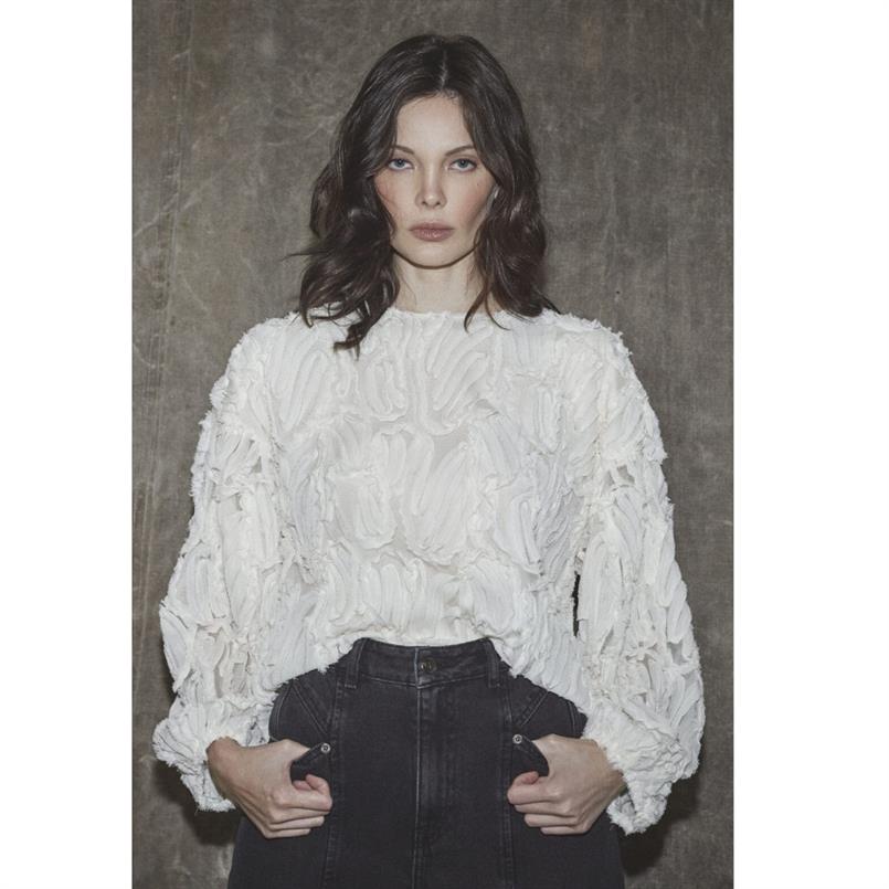 Co&#39;couture Shaniacc fluffy blouse 11 Transparant