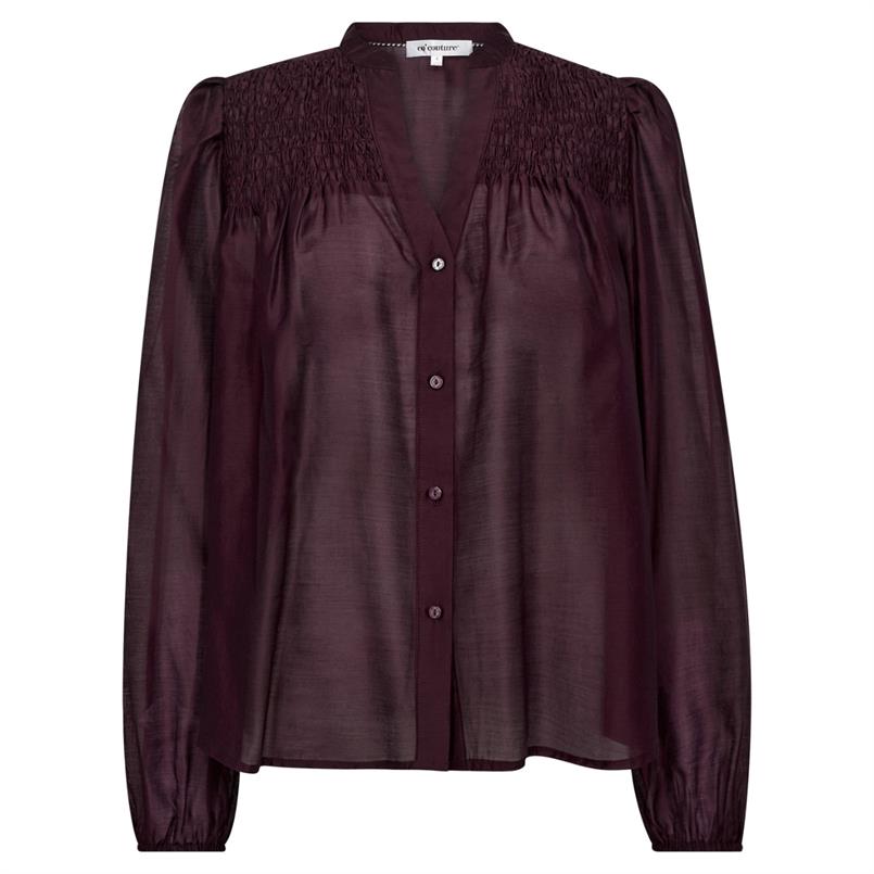 Co&#39;couture Taffycc smock v-shirt 87` Bordeaux